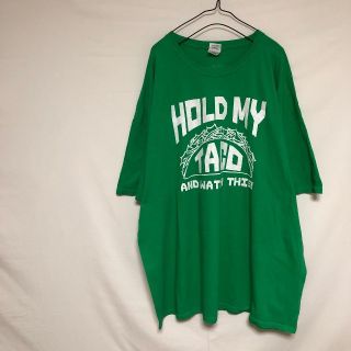 ギルタン(GILDAN)のGILDAN Tシャツ 英字ロゴ 緑 グリーン オーバーサイズ ビックシルエット(Tシャツ/カットソー(半袖/袖なし))