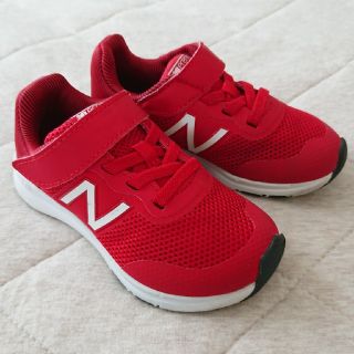 ニューバランス(New Balance)の14.5cm ニューバランス スニーカー プレマス レッド 赤(スニーカー)