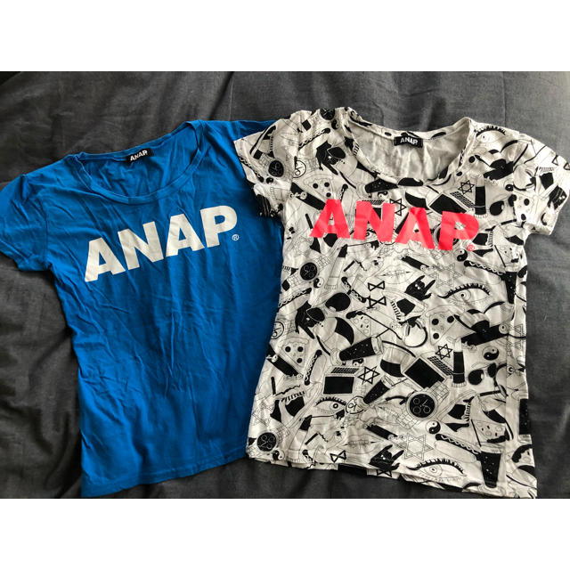 ANAP Kids(アナップキッズ)のANAP GIRL Ｔシャツセット キッズ/ベビー/マタニティのキッズ服女の子用(90cm~)(Tシャツ/カットソー)の商品写真