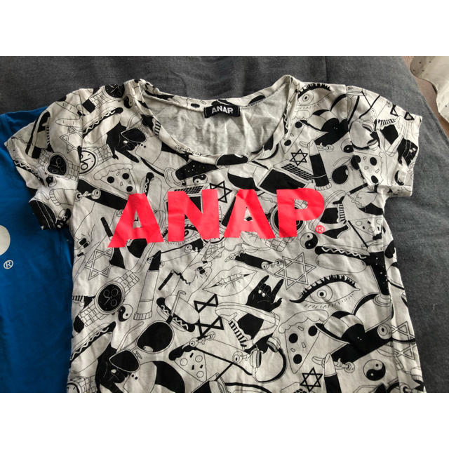 ANAP Kids(アナップキッズ)のANAP GIRL Ｔシャツセット キッズ/ベビー/マタニティのキッズ服女の子用(90cm~)(Tシャツ/カットソー)の商品写真