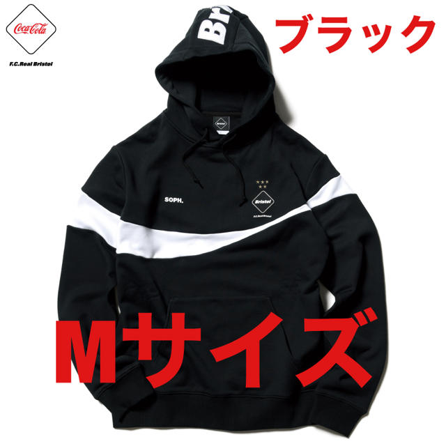 FCRB コカコーラ　color block hoodie black M