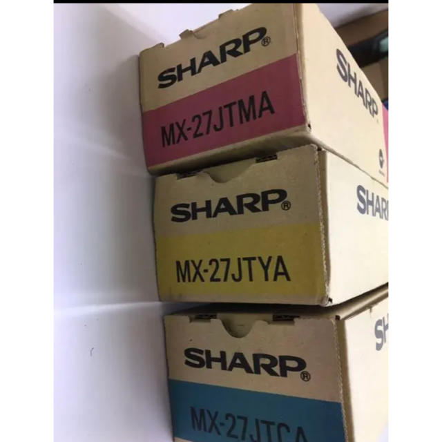 SHARP(シャープ)のSHARP新品トナー　MX-27JT インテリア/住まい/日用品のオフィス用品(OA機器)の商品写真