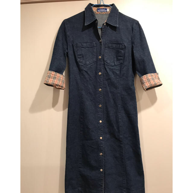 BURBERRY BLUE LABEL(バーバリーブルーレーベル)のBURBERRY BLUE LABELデニムワンピースM レディースのパンツ(デニム/ジーンズ)の商品写真