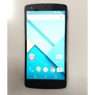 エルジーエレクトロニクス(LG Electronics)のNexus 5(LG-D821) 16GB SIMフリーブラック Android(スマートフォン本体)