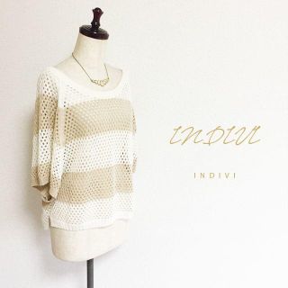 インディヴィ(INDIVI)のINDIVI☆ドルマンサマーニット(ニット/セーター)