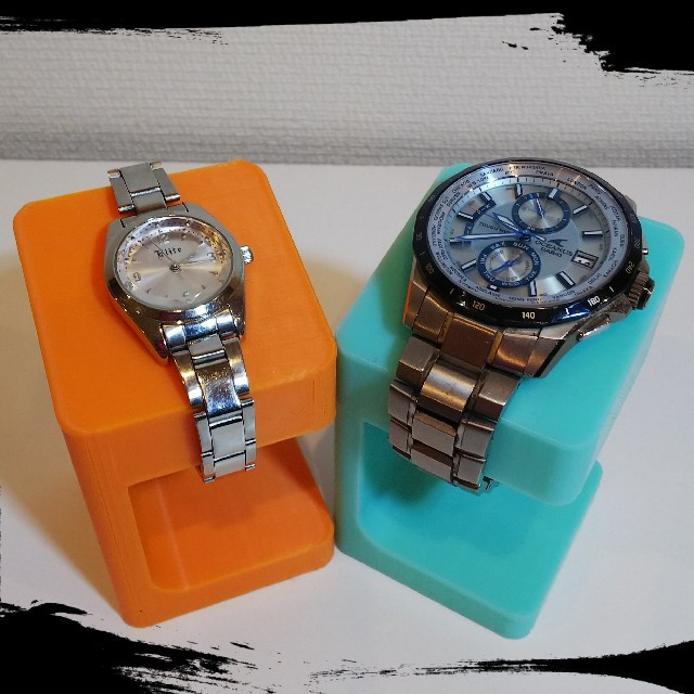 大好評！続々注文いただいてます♪【ハンドメイド】3Dプリンター 腕時計 スタンド メンズの時計(腕時計(アナログ))の商品写真