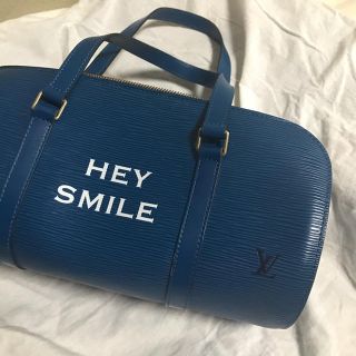 ルイヴィトン(LOUIS VUITTON)のルイヴィトン　ビンテージ、シンゾーンオリジナルプリント　ブルー(ハンドバッグ)