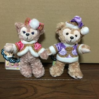 ダッフィー(ダッフィー)のTDS ダッフィー シェリーメイ ぬいぐるみバッチset(キャラクターグッズ)