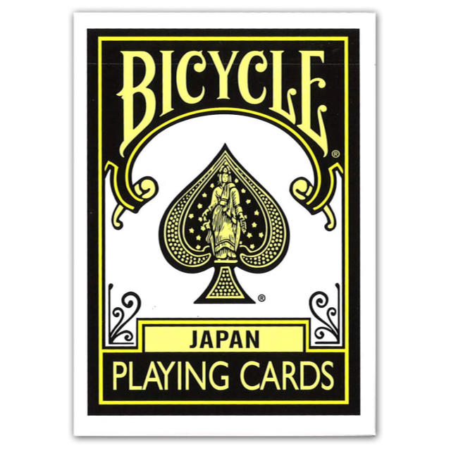 BICYCLE PLAYINGCRAD JAPAN バイスクルブラック×イエロー エンタメ/ホビーのテーブルゲーム/ホビー(トランプ/UNO)の商品写真