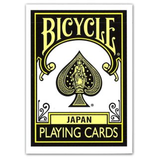 BICYCLE PLAYINGCRAD JAPAN バイスクルブラック×イエロー(トランプ/UNO)