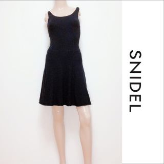 スナイデル(SNIDEL)のSNIDEL ニット フレアワンピース♡ミーア FRAY I.D deicy (ミニワンピース)