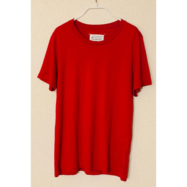 Maison Martin Margiela(マルタンマルジェラ)のMaison Margiela Tシャツ　レッド メンズのトップス(Tシャツ/カットソー(半袖/袖なし))の商品写真