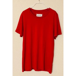 マルタンマルジェラ(Maison Martin Margiela)のMaison Margiela Tシャツ　レッド(Tシャツ/カットソー(半袖/袖なし))