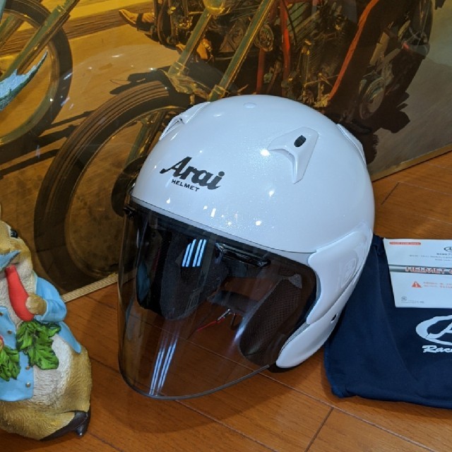 アライ(Arai) SZ-G 57-58cm グラスホワイト バイクヘルメット ジェット 