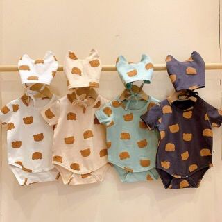 kumakumaロンパース　韓国子供服　新品送料無料♡(ロンパース)