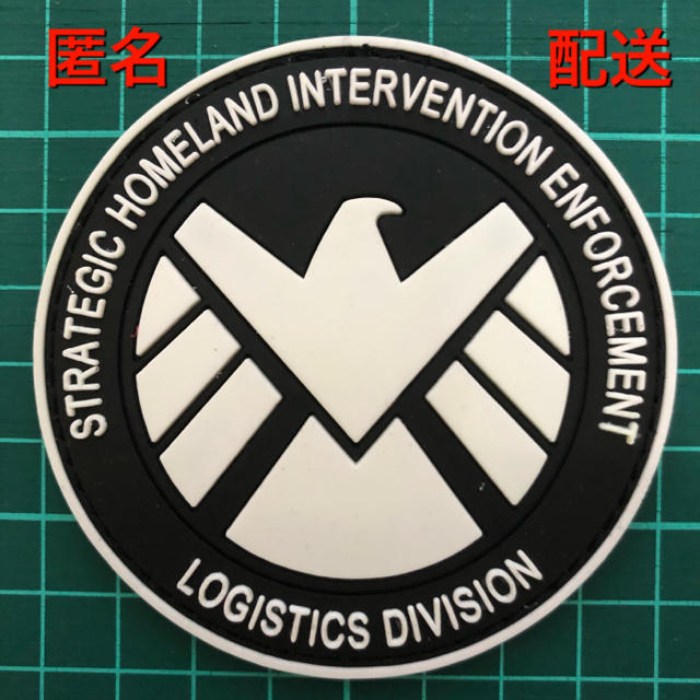  AVENGERS S.H.I.E.L.D  PVCラバー パッチ ワッペン白 エンタメ/ホビーのミリタリー(個人装備)の商品写真