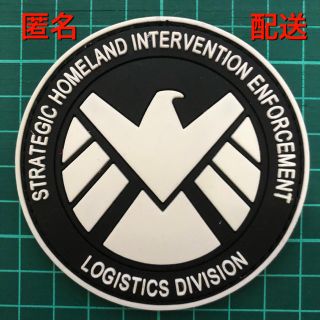  AVENGERS S.H.I.E.L.D  PVCラバー パッチ ワッペン白(個人装備)