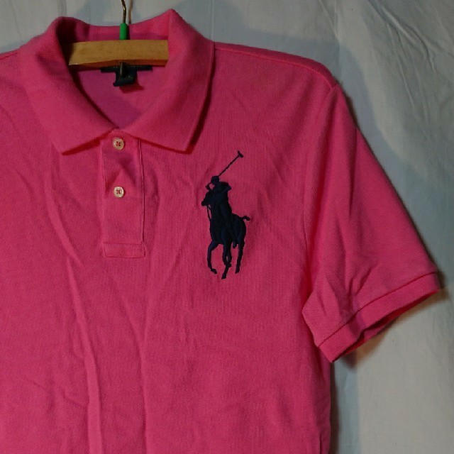 POLO RALPH LAUREN(ポロラルフローレン)の【POLO RALPH LAUREN】定番モデル ピンク ポロシャツ メンズのトップス(ポロシャツ)の商品写真