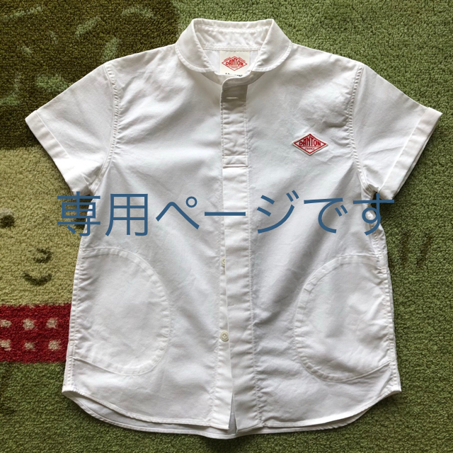 DANTON(ダントン)のriekoさま専用　DANTON 丸襟シャツ　半袖　 キッズ/ベビー/マタニティのキッズ服女の子用(90cm~)(ブラウス)の商品写真