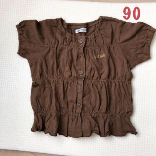 ベベ(BeBe)のべべ 女児　半袖シャツ サイズ90(Tシャツ/カットソー)