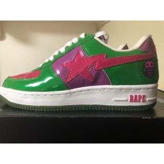 アベイシングエイプ(A BATHING APE)のAPE BAPESTA ラメ US6 新品(スニーカー)