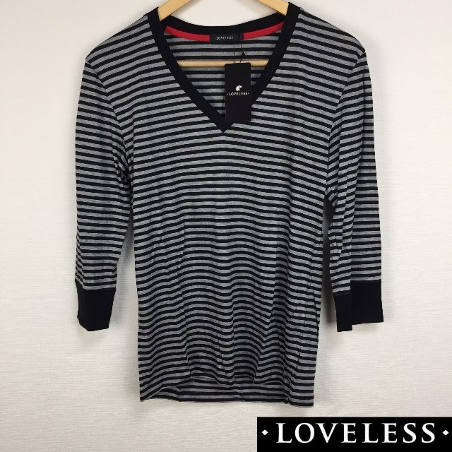 LOVELESS(ラブレス)の新品 ラブレス 7分袖Tシャツ ボーダー サイズ1 タグ付未使用品 メンズのトップス(Tシャツ/カットソー(七分/長袖))の商品写真