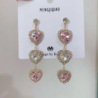 新品,ハートロングピアス(ピアス)