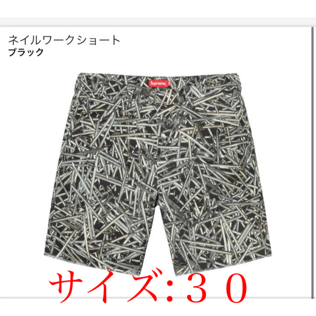 送料込み/直送 supreme Nails Work Short ショートパンツ シュプリーム