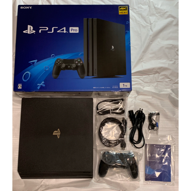 【ほぼ未使用】PS4 Pro 1TB ジェットブラックCUH-7100B B01