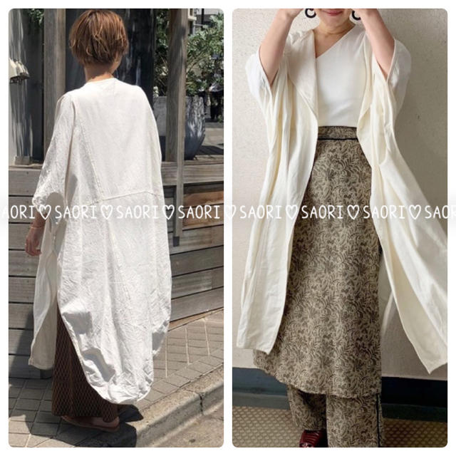 TODAYFUL(トゥデイフル)のTODAYFUL【未使用に近い】Washed Canvas Gown レディースのジャケット/アウター(ガウンコート)の商品写真