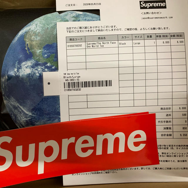 Supreme(シュプリーム)のSupreme®/The North Face® One World Tee メンズのトップス(Tシャツ/カットソー(半袖/袖なし))の商品写真