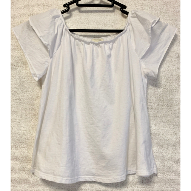 ZARA(ザラ)のZARA キッズ 白無地 Tシャツ トップス カットソー キッズ/ベビー/マタニティのキッズ服女の子用(90cm~)(Tシャツ/カットソー)の商品写真