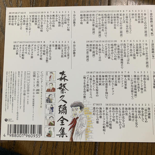 森繁久彌全集 エンタメ/ホビーのCD(演芸/落語)の商品写真