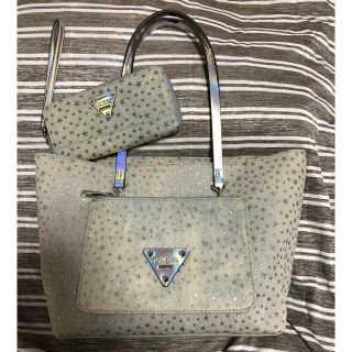 ゲス(GUESS)の値下げ♡guess☆ホワイトデニム☆トートバッグ (トートバッグ)