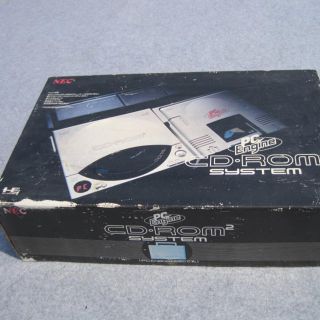 箱付き美品　PCエンジン CD-ROM2 コアグラフィックス2 システムカード付(家庭用ゲーム機本体)