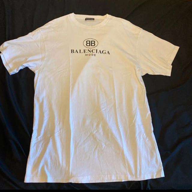 Balenciaga(バレンシアガ)の本物: Balenciaga ロゴ　Tシャツ　白　XS メンズのトップス(Tシャツ/カットソー(半袖/袖なし))の商品写真