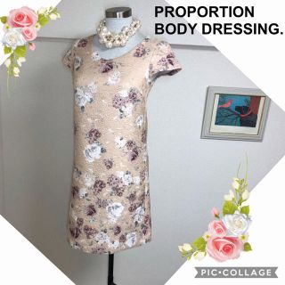 プロポーションボディドレッシング(PROPORTION BODY DRESSING)のプロポーション ボディドレッシング（サイズ1）ローズプリントワンピース(ミニワンピース)