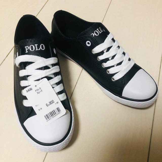 Polo Ralph Lauren Polo Ralph Lauren 黒レザー スニーカー 新品未使用の通販 By りさぴ S Shop ポロラルフローレンならラクマ