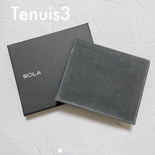 薄型財布　Tenuis3  SOLAHANPU グレー(折り財布)