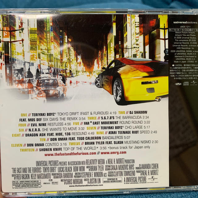 ワイルド・スピードX3 TOKYO DRIFT オリジナル・サウンドトラック エンタメ/ホビーのCD(映画音楽)の商品写真