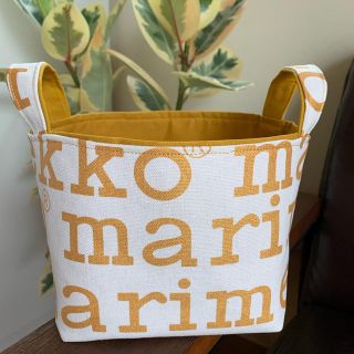 マリメッコ(marimekko)の布バスケット　ハンドメイド　マリメッコ(雑貨)