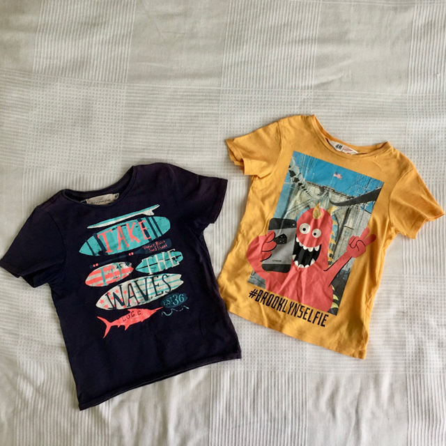 男児Tシャツ　二枚組　H&M | フリマアプリ ラクマ