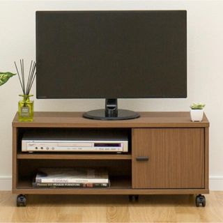 ニトリ(ニトリ)の【あやさん専用】テレビボード(ミドルブラウン/幅80cm)(棚/ラック/タンス)