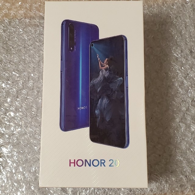 スマホ/家電/カメラ新品未開封　HONOR 20（NOVA 5T同等）6GB/128GB ブルー