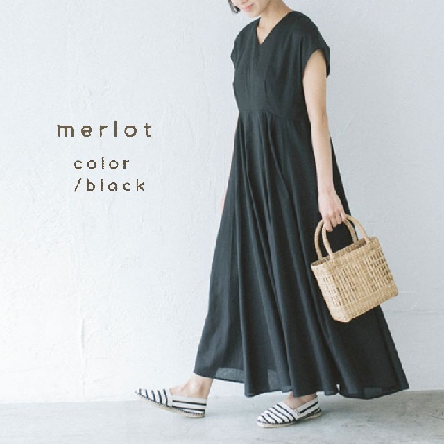 merlot(メルロー)の新品＊merlot 大人ナチュラルワンピース レディースのワンピース(ロングワンピース/マキシワンピース)の商品写真