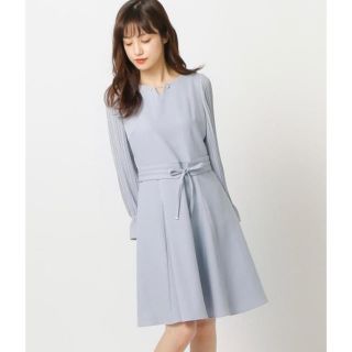 ミッシュマッシュ(MISCH MASCH)の【タグ付き新品】 ミッシュマッシュ プリーツ袖バー付ワンピース(ひざ丈ワンピース)