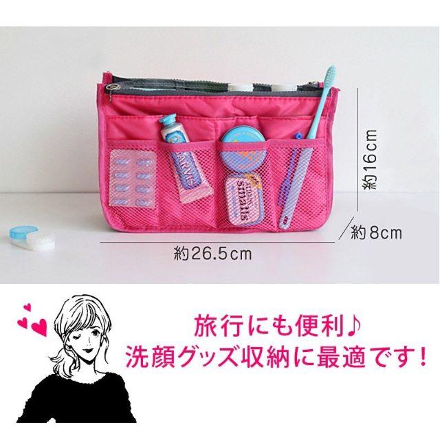 バッグインバッグ 小さめ 薄型 軽量 おしゃれ レディースのバッグ(その他)の商品写真