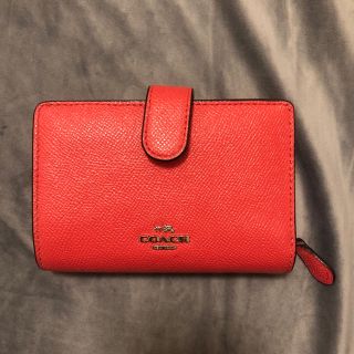 コーチ(COACH)の向日葵様 coach 財布 オレンジ チェリー ストロベリー柄 ウォレット(財布)