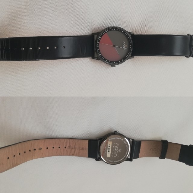 noon copenhagen(ヌーンコペンハーゲン)のnoon 腕時計 赤×黒 北欧 メンズの時計(腕時計(アナログ))の商品写真