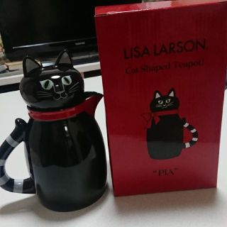 リサラーソン(Lisa Larson)のイモっち様用　リサラーソン　ティーポット　くろねこのPIA (グラス/カップ)